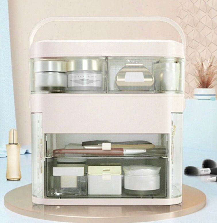 メイクボックス LED 大容量 ドレッサー コスメボックス 可愛い 送料