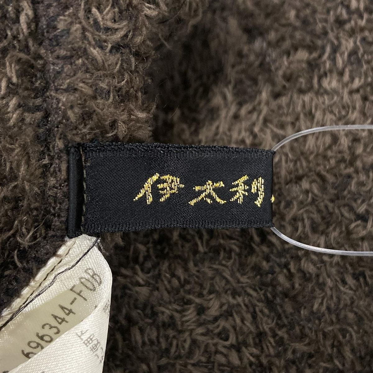 伊太利屋 GKITALIYA イタリヤ コート サイズ11 M レディース - 黒×ダークブラウン 長袖 ニット 冬 SIROKUMA-CORPORATION_COM