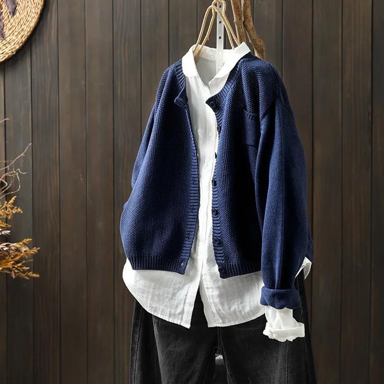 ニットカーディガン レディース 春服 トップス セーター カーデ