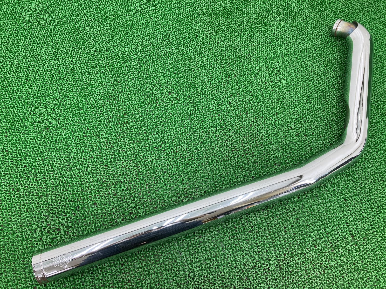 バンス＆ハインズ製ハーレーソフテイル マフラー 前バンク 社外 中古 バイク 部品 00年-06年 スチール ストレートショット カスタム素材に