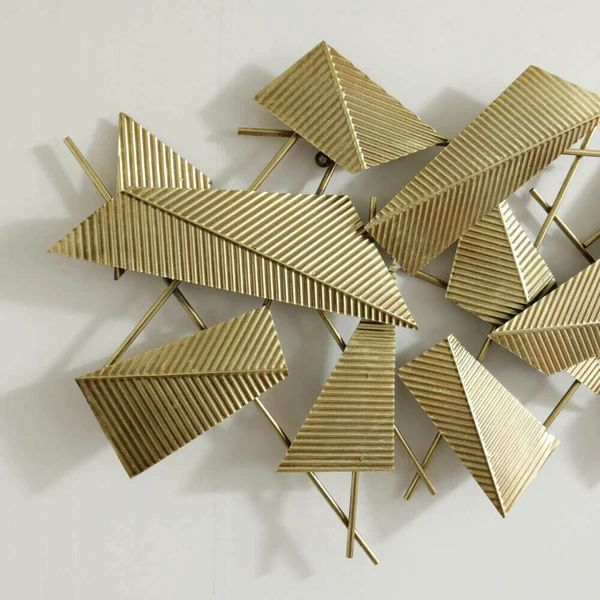 ウォールアート 壁掛け 壁飾り モダン ゴールド オフィス ショールーム おしゃれ NEXPOTALLINN_EU