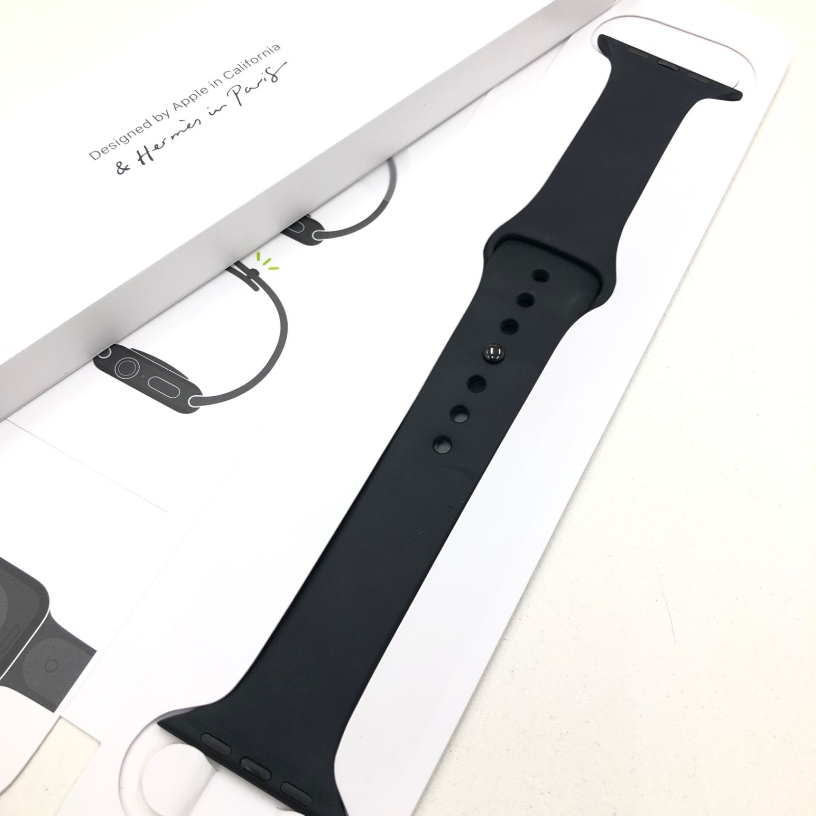 hermes スポーツバンド 黒 44mm Apple Watch