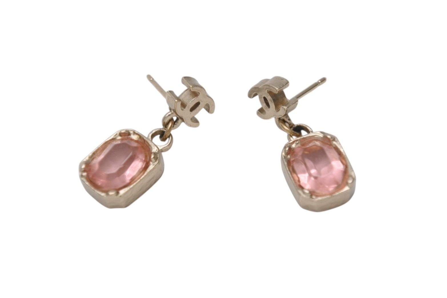 極美品 CHANEL シャネル ピアス ぶら下がり ココマーク スクエア