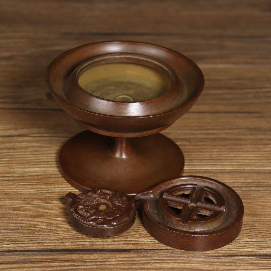 銅器 時来運転倒流香香盤 茶道具 香道具 装飾品 工芸品 置物 銅器 時来運転倒流香香盤 茶道具 香道具 装飾品 工芸品 置物