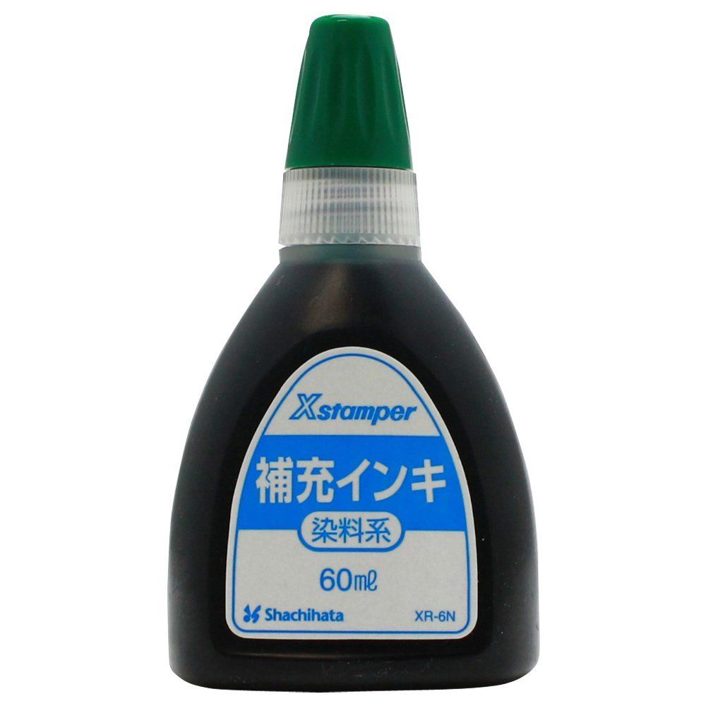 （まとめ買い）シヤチハタ 染料系インキ60ml 緑 XR-6Nミドリ 【3個セット】 4,296円