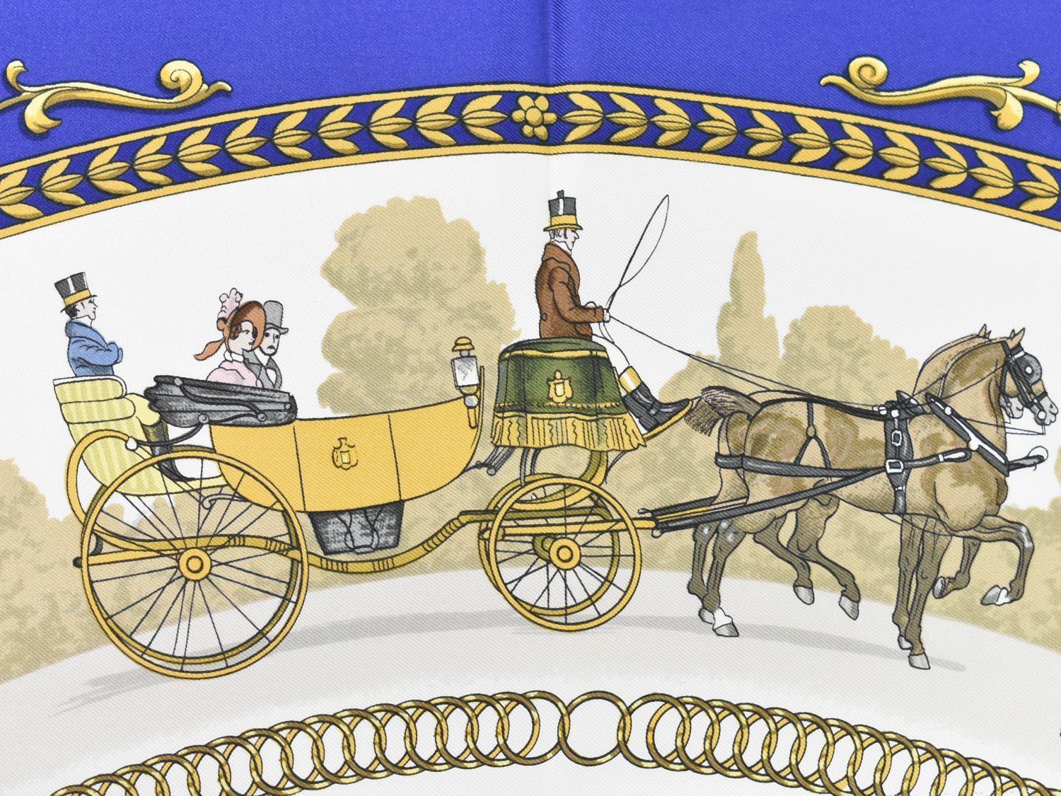本物 エルメス HERMES スカーフカレ カレ90 LA PROMENADE DE