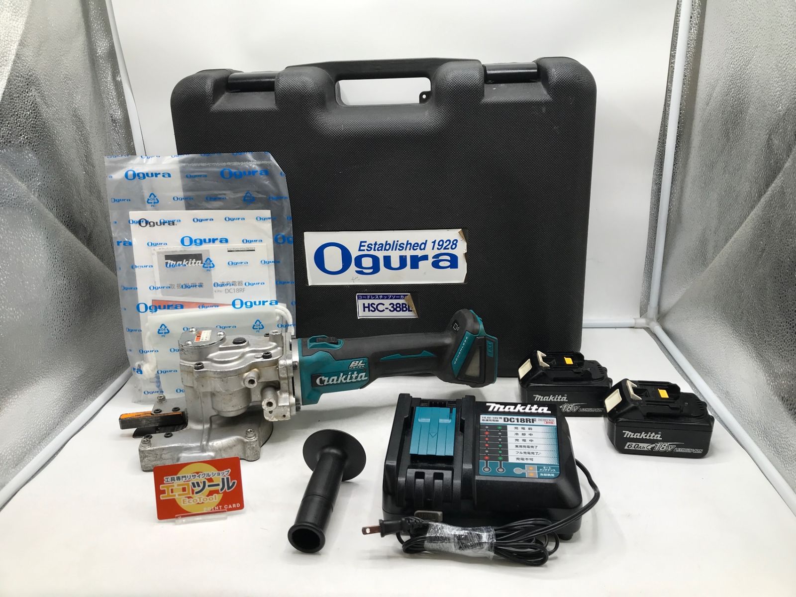 品 OGURA|オグラ 18v充電式チップソーカッター HSC-38BL IT0ADG6ENMSC エコツール岡崎岩津店 M02