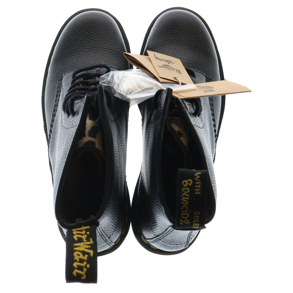  Dr.Martens ドクターマーチン ×STUSSY ステューシー 8ホール レザーブーツ ブラック 43 ブーツ 革靴 靴