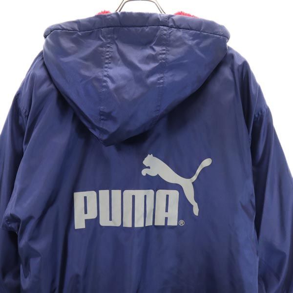 プーマ 90s ヒットユニオン オールド ベンチコート 紺 PUMA フード 