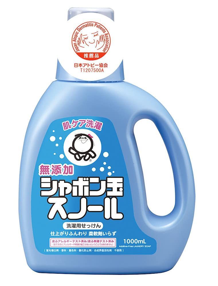 新着商品 シャボン玉石けん スノール 本体 1000mL 無添加石けん 衣料用液体石けん 日本アトピー協会推薦品 柔軟剤不要