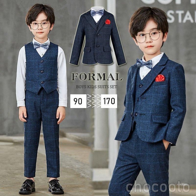 ☺︎170チェックスーツ上下 ザラ スーツ 上下セット フォーマル 男の子