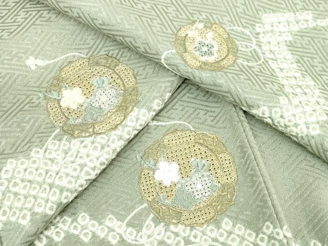 新品 高級 訪問着 正絹 袷 汕頭刺繍 スワトウ 中国刺繍 2276］訪問着 美品 汕頭刺繍 スワトウ 金銀彩 正絹 着物 袷