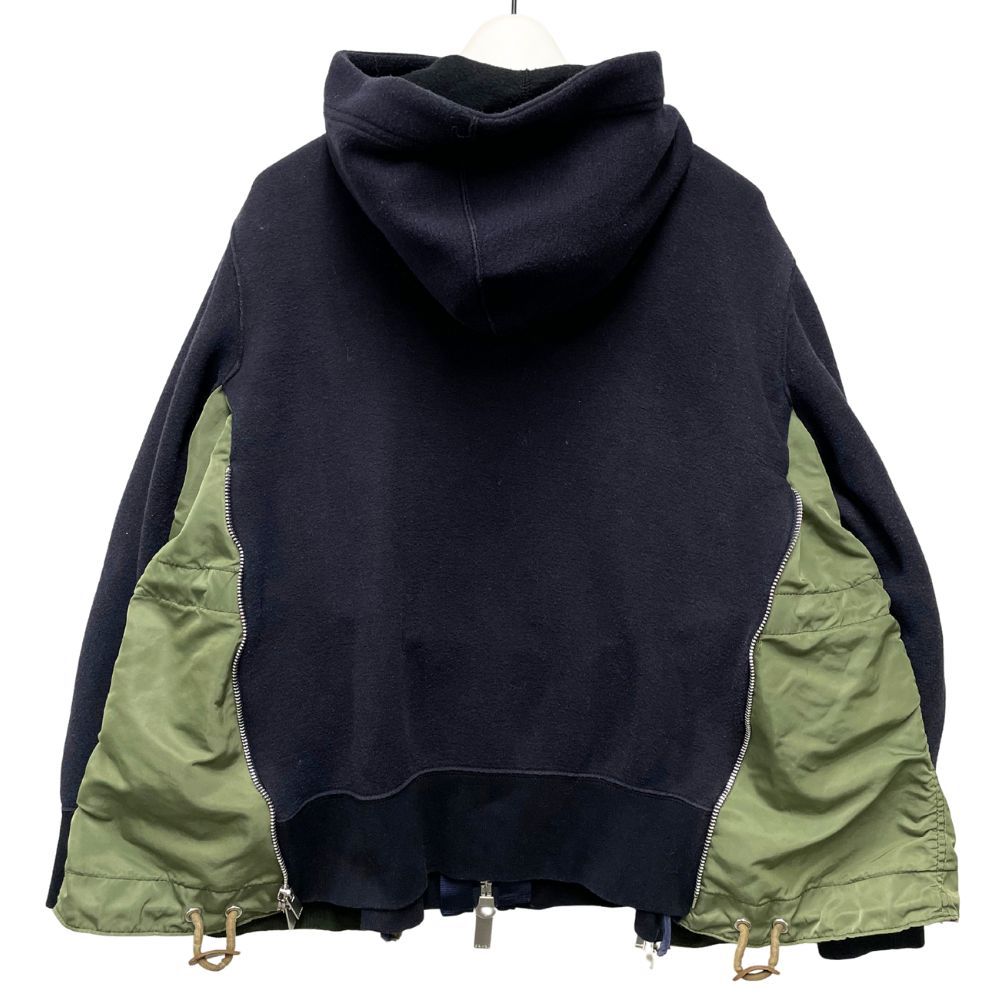 sacai hoods SCW-060 ネイビー ✨美品・完売品✨サカイ SACAI SCW-060 フーディー パーカー