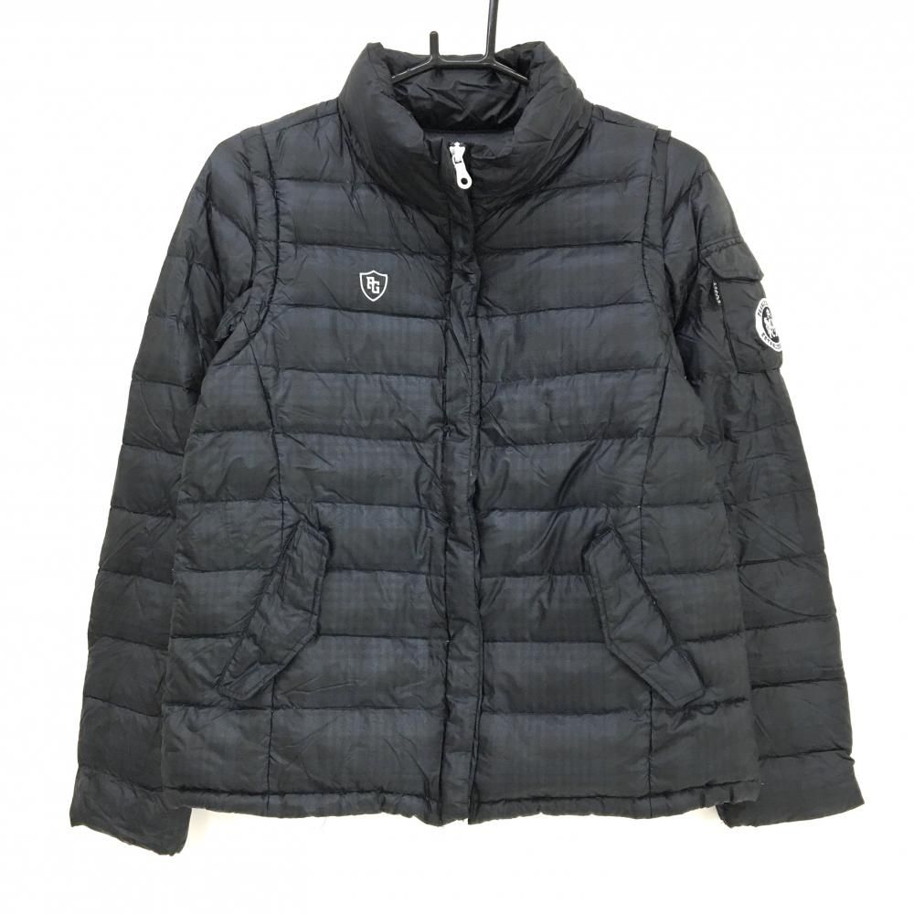 ○★新品未使用　PEARLY GATES　ハートロゴ柄　ジャケット　2　ブラック ○☆新品未使用 PEARLY GATES ハートロゴ柄 ジャケット 2 ブラック 美