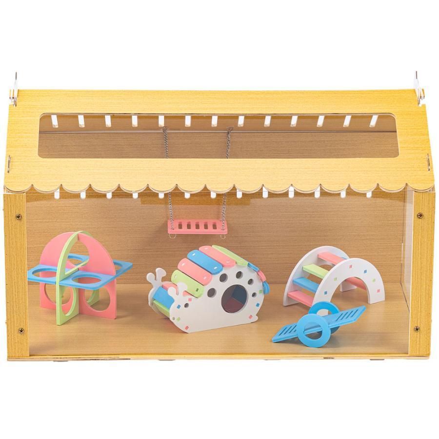 木製　ハムスターケージ 新品　小動物　　小屋 000000143360-01-2.jpg