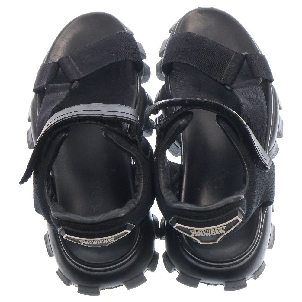 PRADA (プラダ) パデッドナッパレザー スポーツサンダル 2X3056