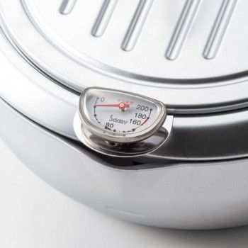 味楽亭II フタ付天ぷら鍋24 cm カス揚げ付 7041146 5407 134