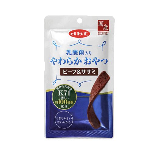 デビフ 乳酸菌入りやわらかおやつ ビーフ＆ササミ 40g×48袋