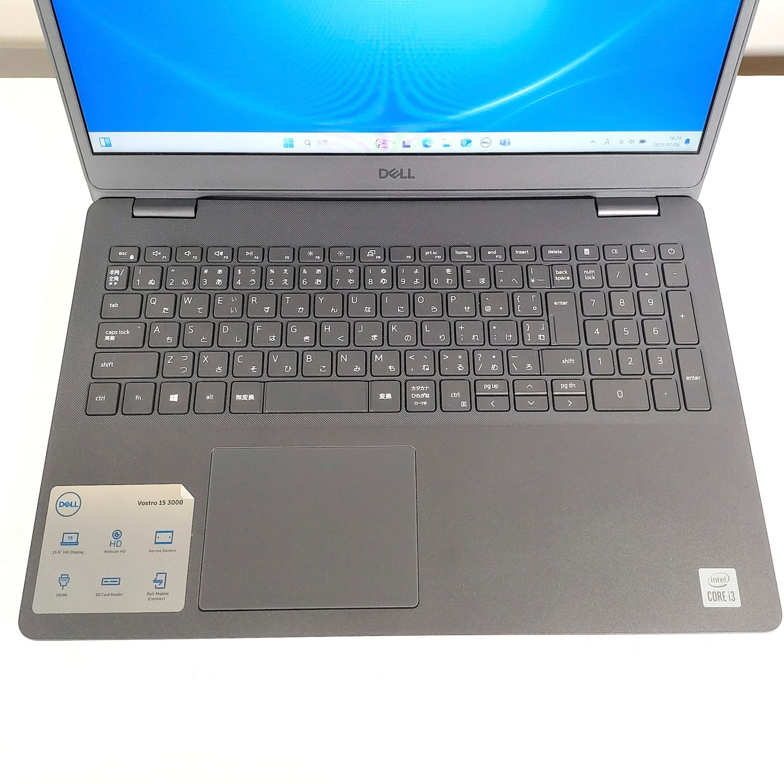Dell Vostro 15｜Core i3-1005G1｜8GB/SSD240GB｜Windows11 Dell