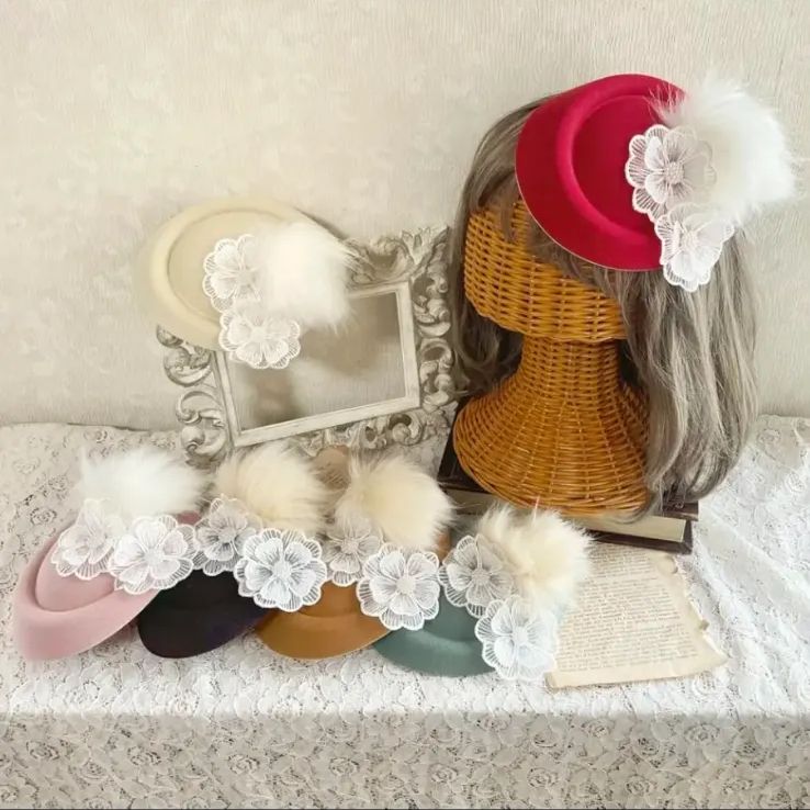 6colorガーリートーク帽】 ハット 髪飾り 帽子 ヘアアクセサリー ...