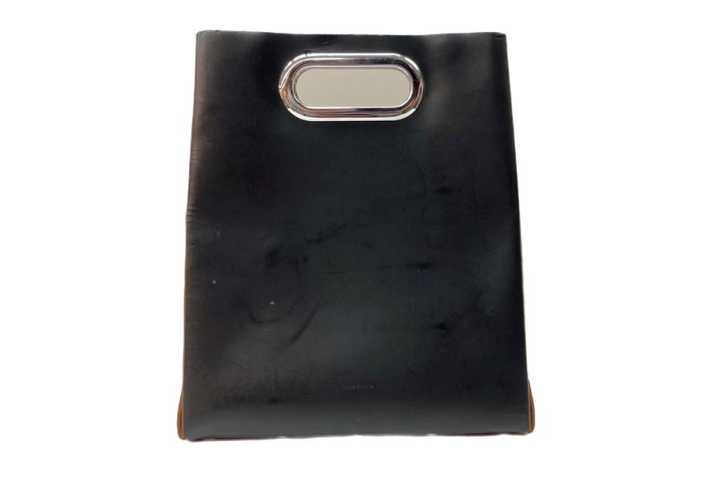 エンダースキーマ Hender Scheme Assemble Disc Bag EP アッセンブル ディスク バッグ ハンドバッグ 自立 黒 バッグ メンズバッグ トートバッグ ロゴ ブラック 104B-41