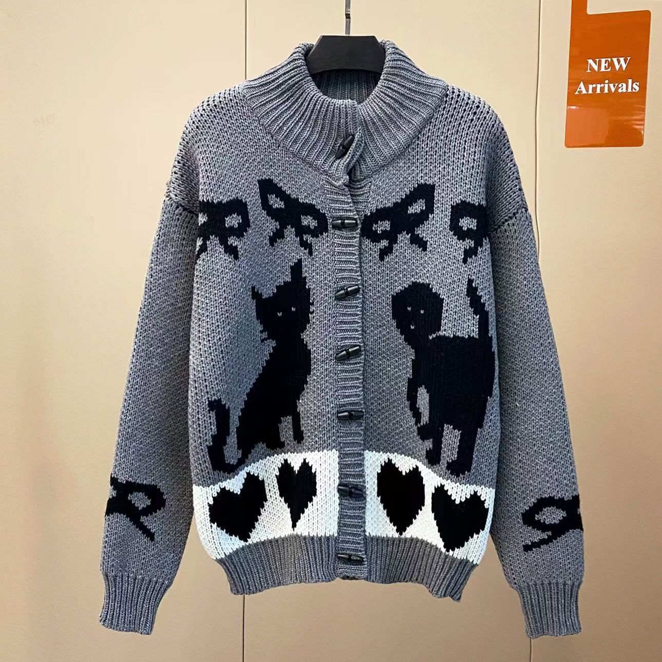 OPEN YY オープンワイワイ ウールカーディガン OPEN YY オープンワイワイ ウールカーディガン グレー M