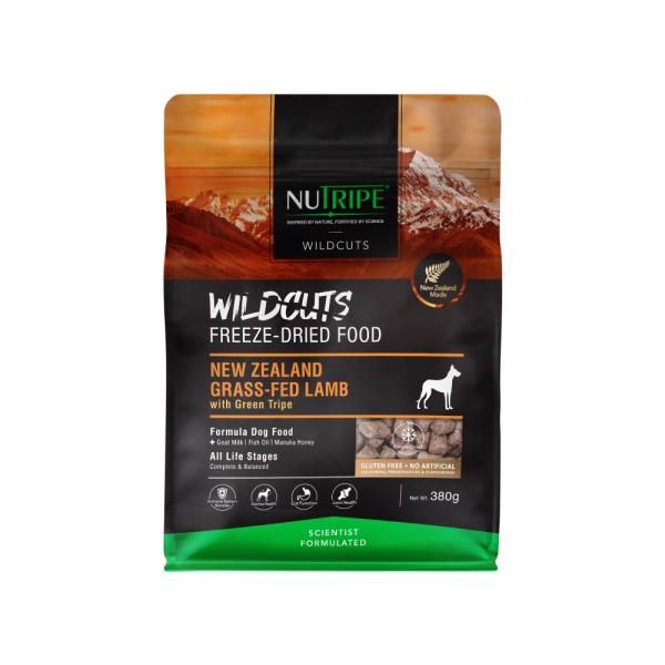 ニュートライプ ワイルドカット フリーズドライ ラムｗｉｔｈグリーントライプ 380g ドッグフード 正規品