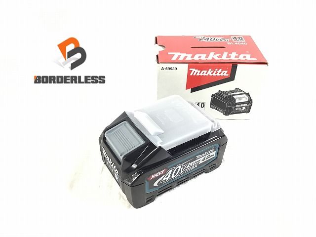 makita マキタ 40Vmax 4.0Ah 純正リチウムイオンバッテリー BL4040 高出力タイプ 電池 蓄電 LITHIUM-ION 雪マーク 108037