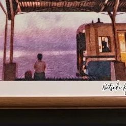 ジブリアート⑥ 千と千尋の神隠しより「海の見える駅」32.7㎝×24.0㎝額装品 ジブリアート⑥ 千と千尋の神隠しより「海の見える駅」32.7