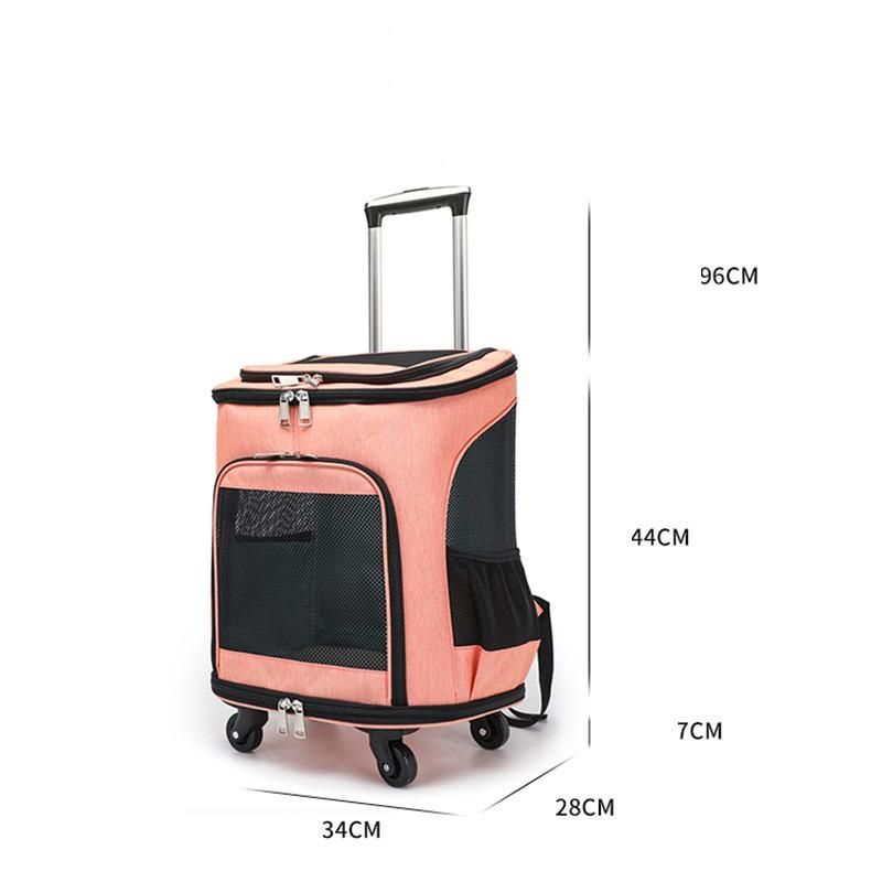 ペットキャリー キャスター付き 猫 猫用 キャリー カート 犬 小型犬 ペット リュックキャリーバッグ 折りたたみ 4way 通気性 散歩 旅行 通院 防災用 ペットキャリー キャスター付き 猫 猫用 キャリー カート 犬 小型犬