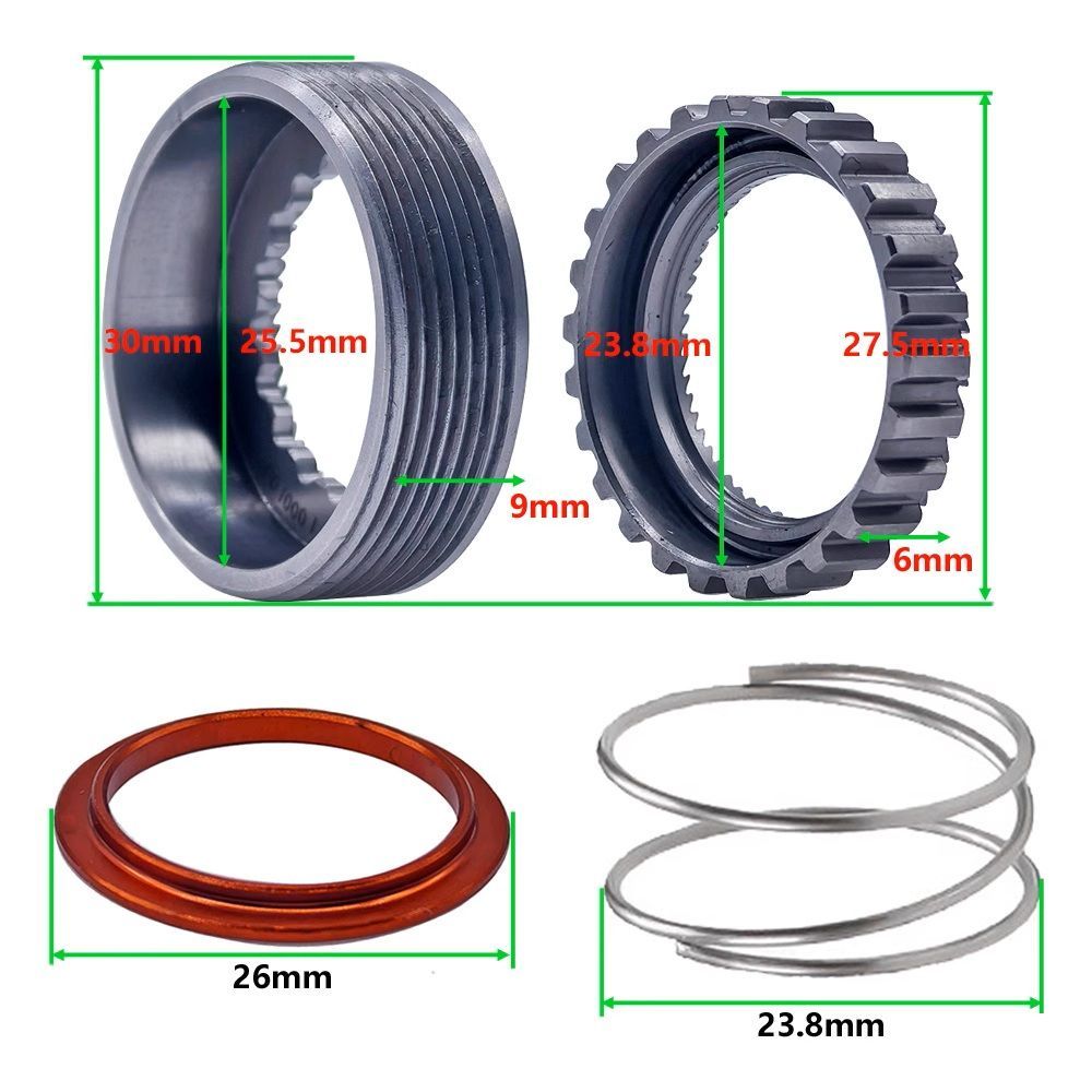 MicrOHERO製 スター ラチェット Star Ratchet Spring For EXP 54T Kit DT Swiss Ratchet EXP 54 LAWEED_CL