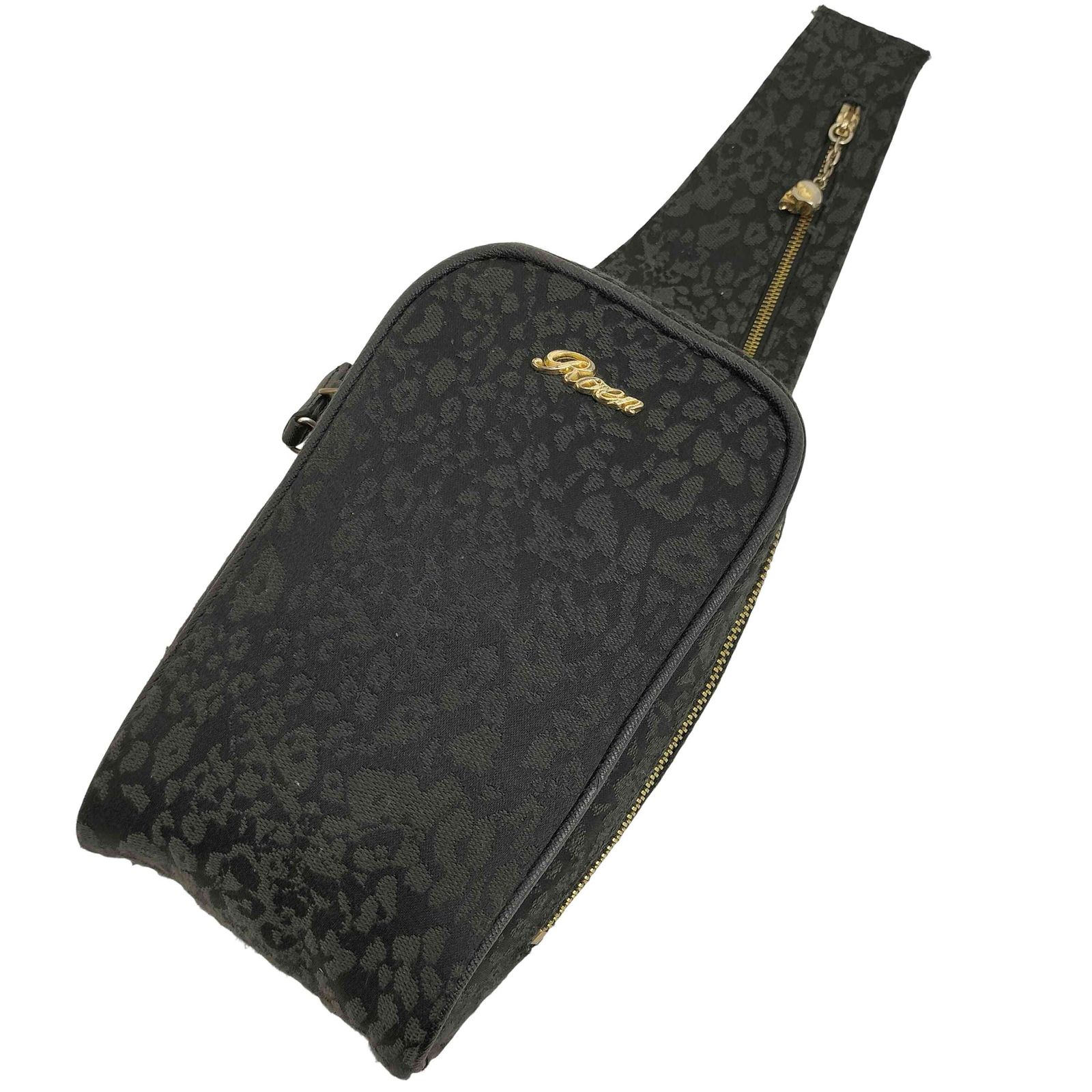ロエン Roen Leopard Body Bag スカル刻印 レオパード ボディバッグ