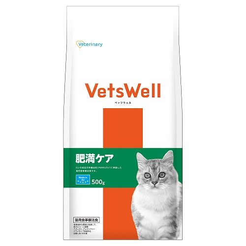 同梱不可 6個セット ベッツウェル 猫用食事療法食 肥満ケア 500g