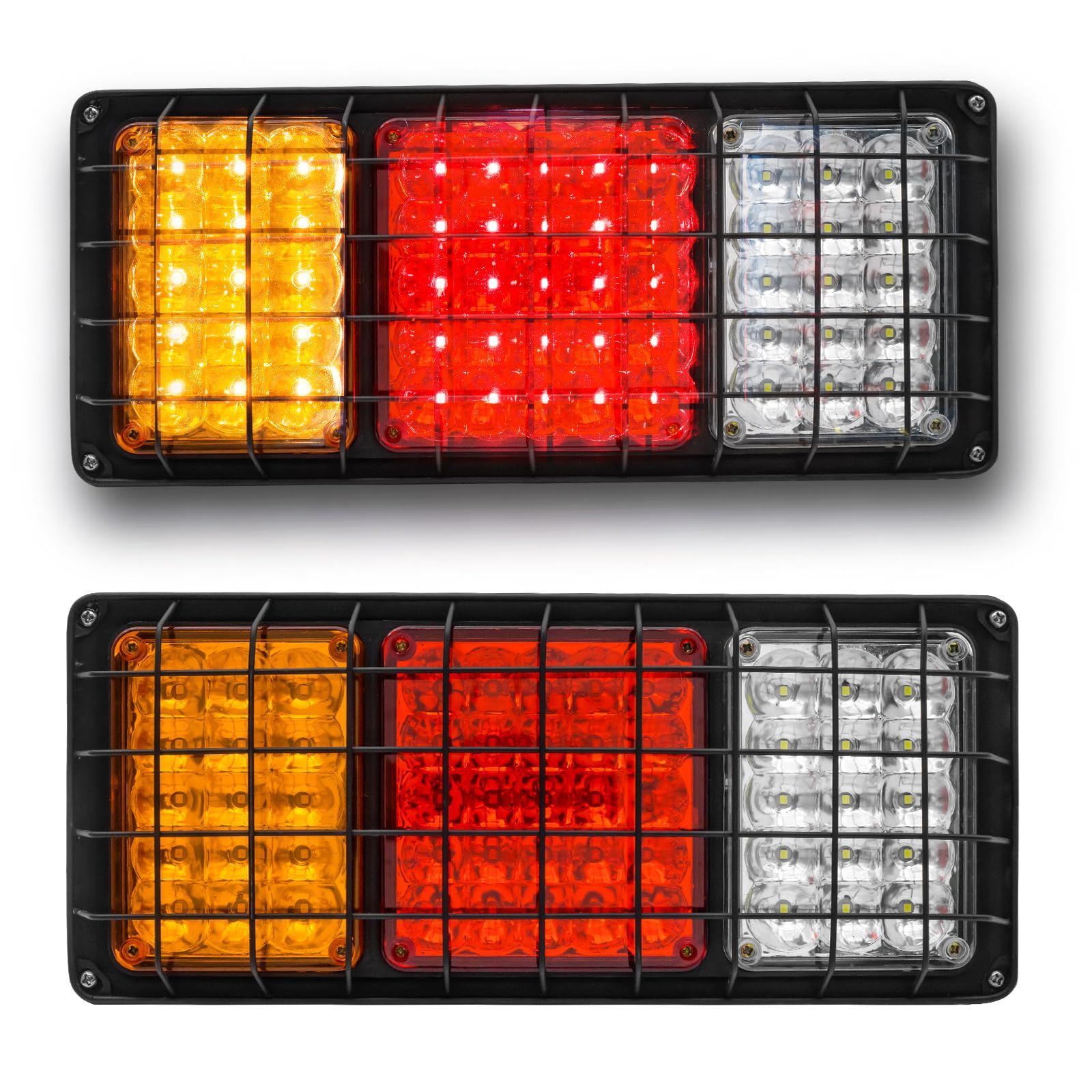 テールランプ 汎用トレーラー テールランプ ボートトラック テールランプ キャラバントラック LEDトレーラー ABS素材 防水 トラック テール トラック 多用途 4機能 LEDテールライト トレーラー