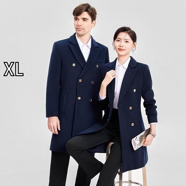 XL レディース ファッション 業務 ユニフォーム 制服 コスプレ衣装 メンズ ワークウェア ウール コート ミドル丈 オフィス 通勤ウェア キルティング スリム ウィンドブレーカー