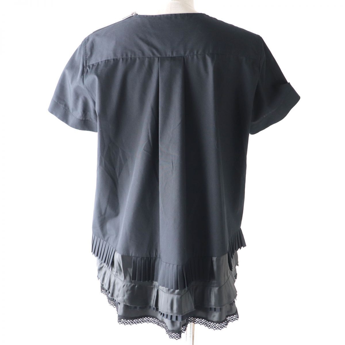sacai サカイ 17-03320 ブラウス フリル ネイビー サイズ2 レディース 