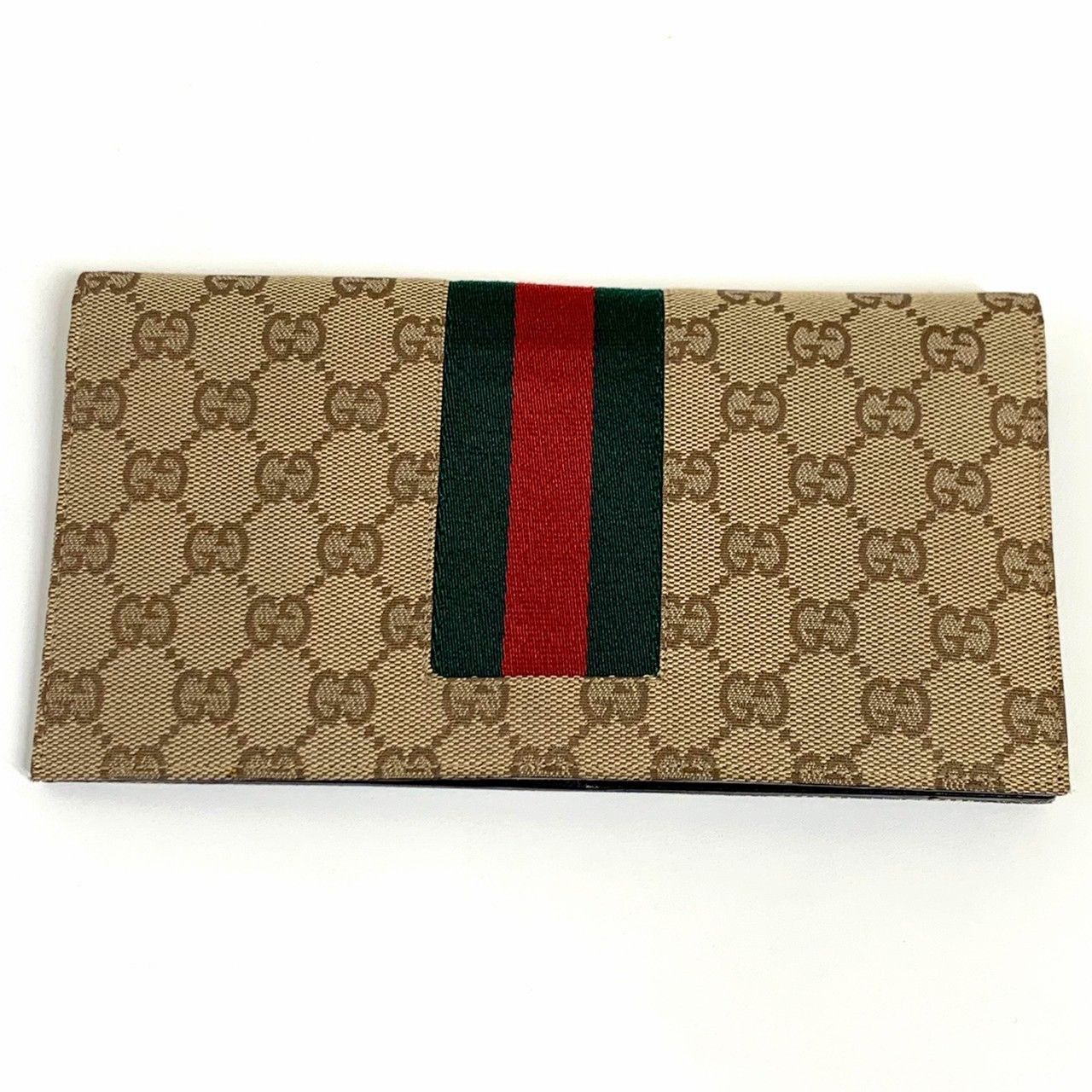 GUCCI】グッチ/GGキャンバス長財布/シェリーライン/オーガナイザー 