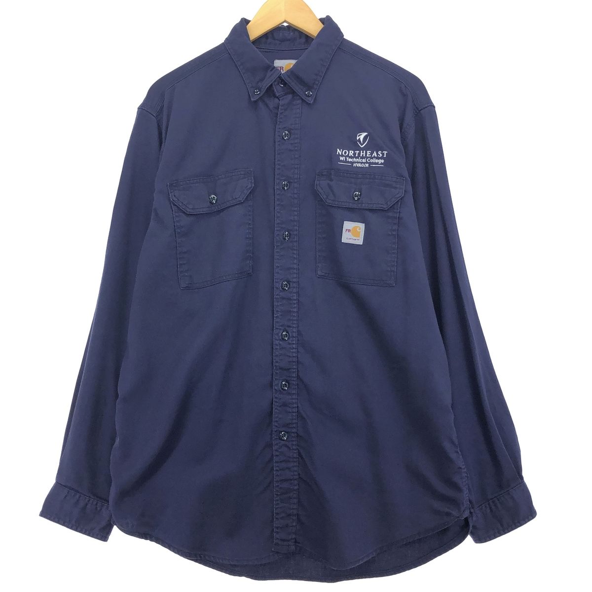 古着 カーハート Carhartt FRシリーズ 長袖 ボタンダウン ワーク