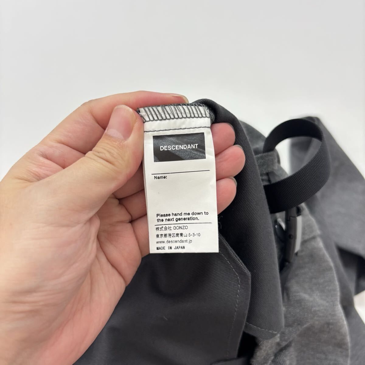 DESCENDANT ディセンダント CLASP WEBBING TROUSERS クラスプ 