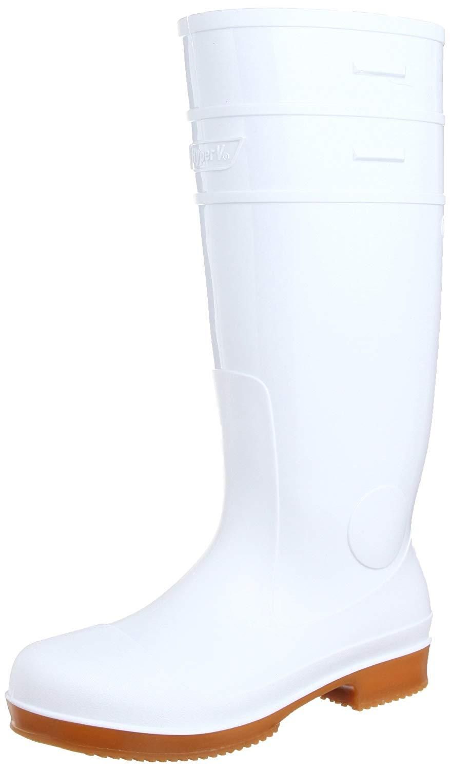 2営業日で発送 NISSHIN RUBBER 日進ゴム 日進 耐滑先芯入り長靴 白 26.0cm