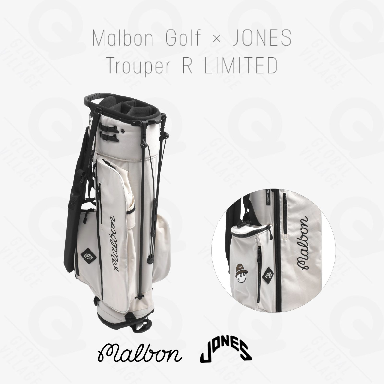 ぎーや様限定　新品MALBON×JONES TRAILBLAZERBAG ゴルフ ブランドコラボ】MALBON X JONES TROUPER R ゴルフバッグ ゴルフ