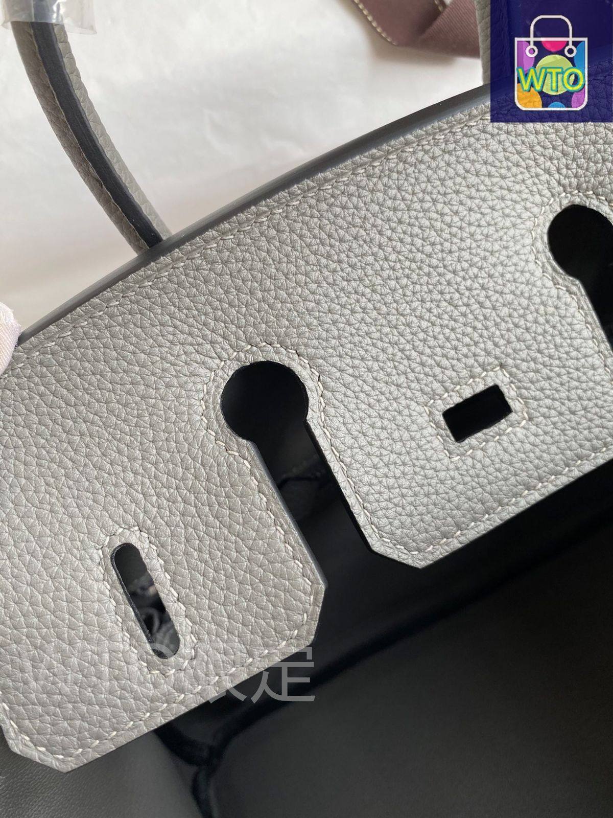 エルメス birkin Cumulus グレー シルバー バックル レディース