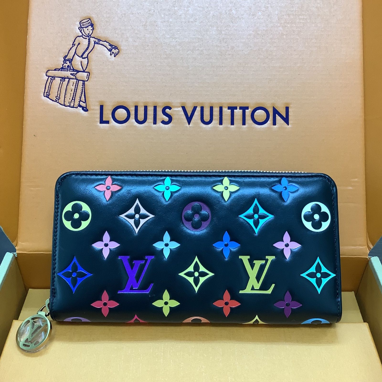 ルイヴィトン LV × TM ジッピー・ウォレット 長財布 M14096