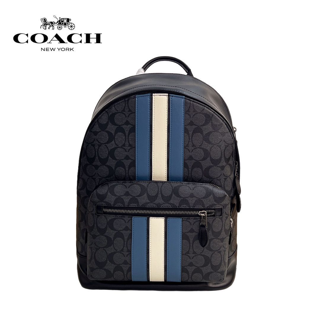 コーチ COACH バック リュック バックパック メンズ アウトレット PVCコーティングキャンバス×レザー 3001 QBOH0 アウトレット