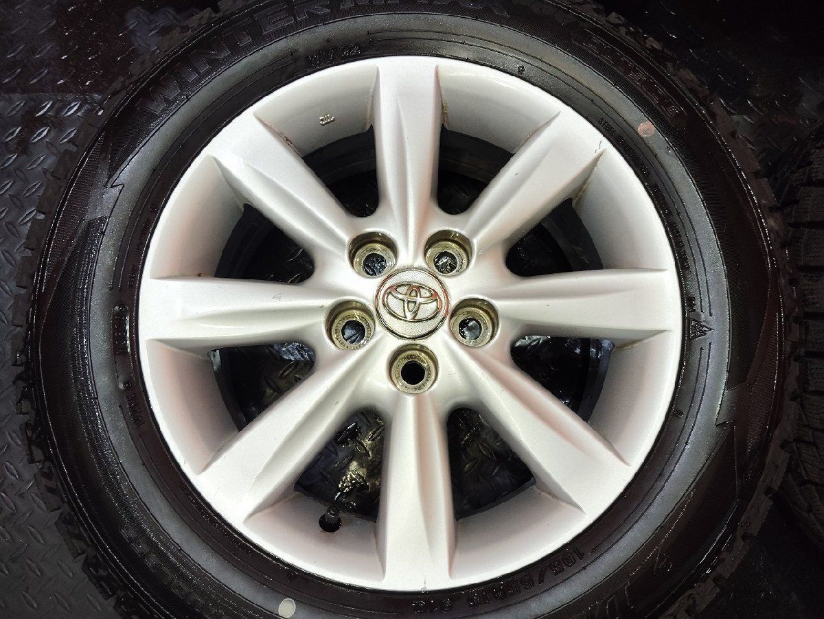 DUNLOP WM02 195/65R15 スタッドレス【トヨタ ウィッシュ 純正ホイール