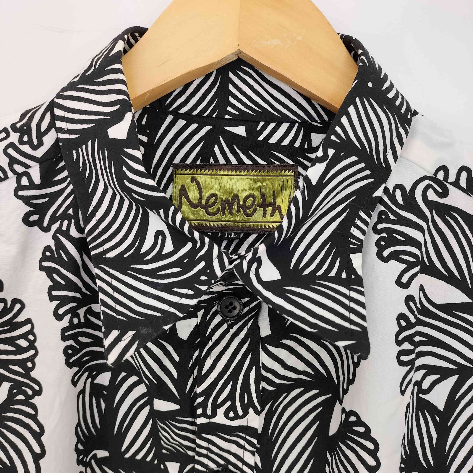 ネメス NEMETH Christopher Nemeth 縄柄 レギュラーカラー ドレス