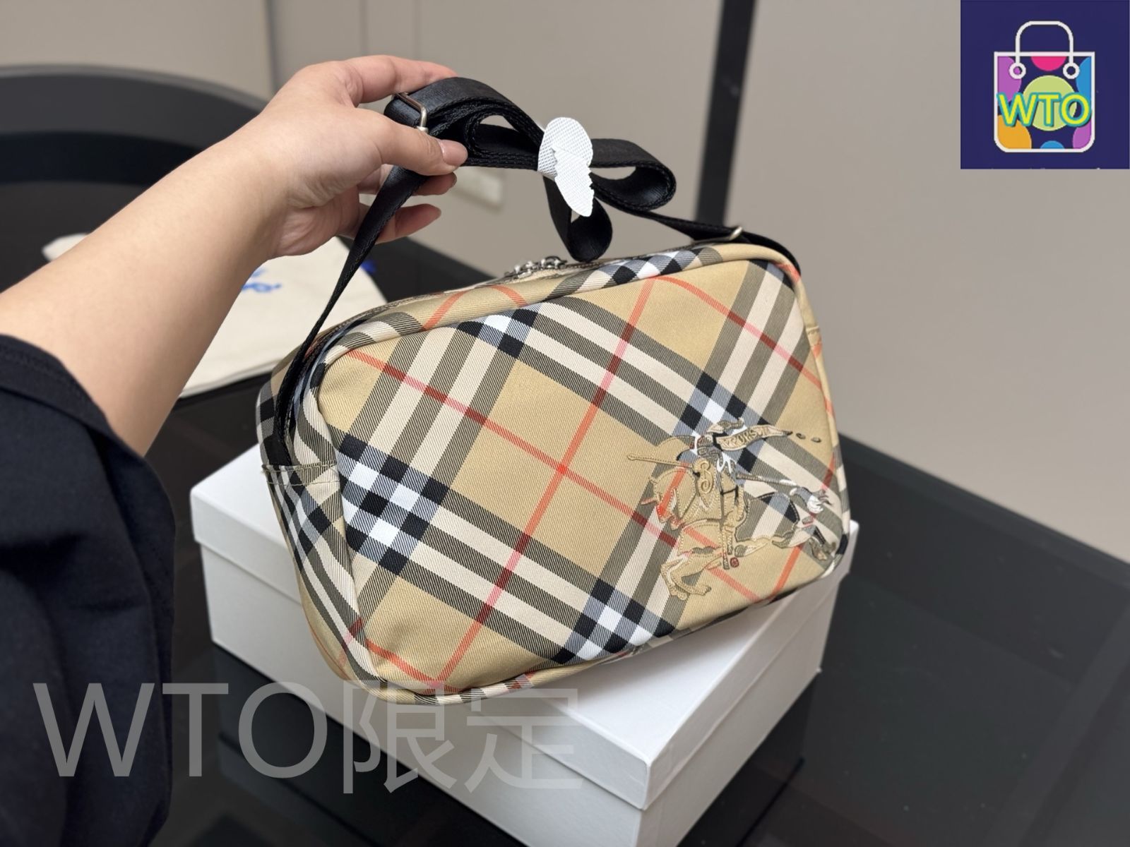 バーバリー　Burberry 新品未使用 今日WTO】Burberry バーバリー 新作カメラバッグ ケース付き