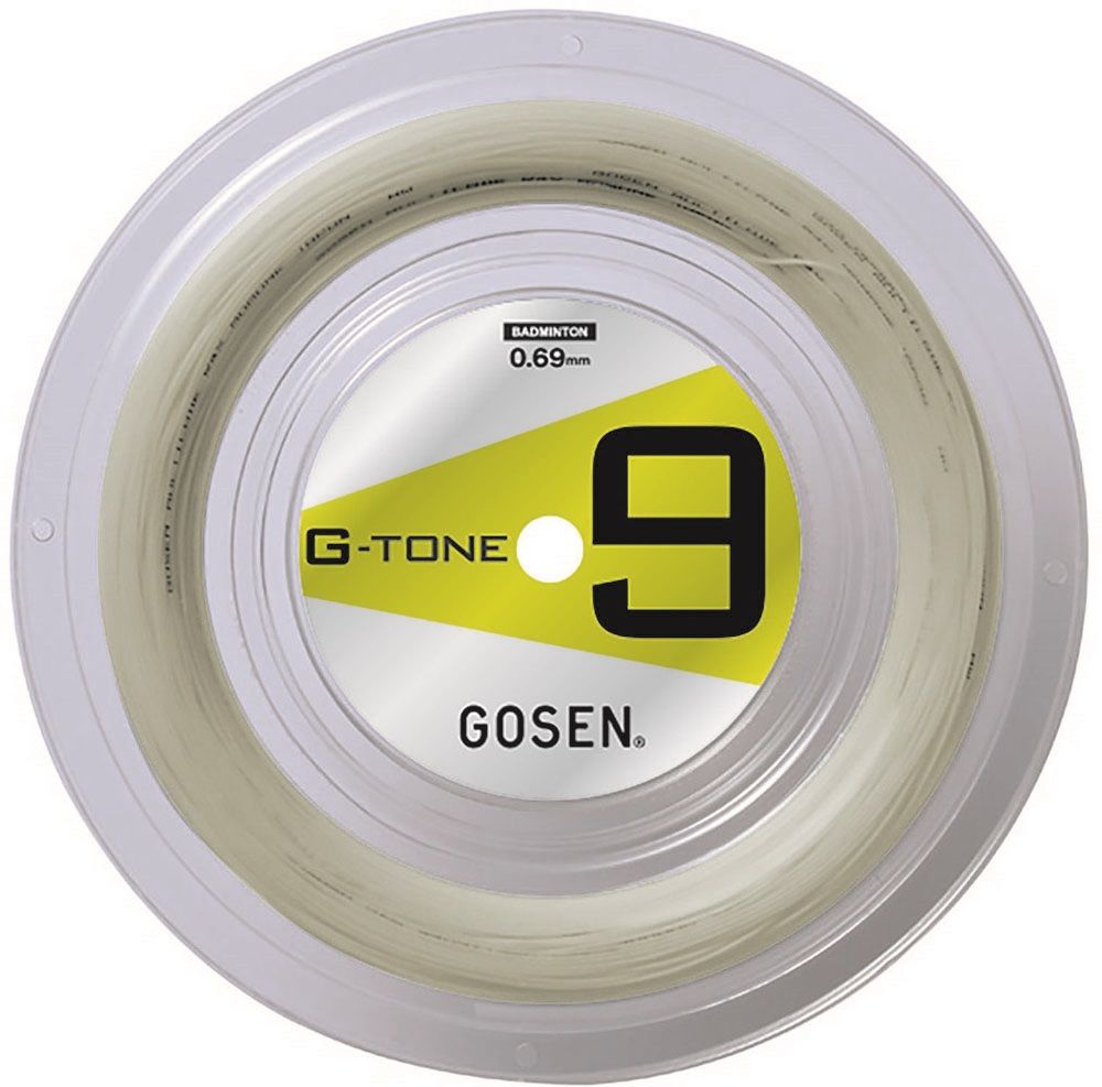 ゴーセン GOSEN バドミントン バドミントン ガット ジー トーン 9 ナチュラル ロール 220m BS0693NA ナチュラル