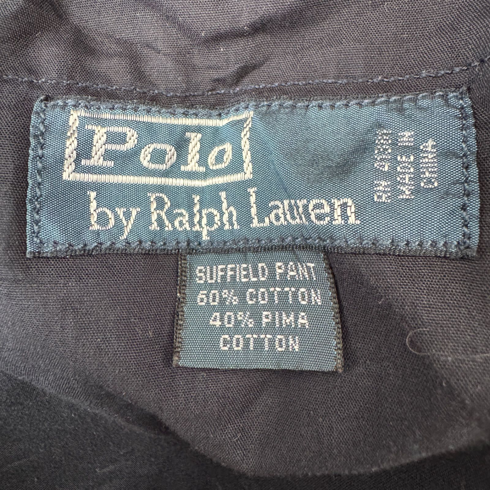 90s Polo by Ralph Lauren チノパン W34 L32 ネイビー サ