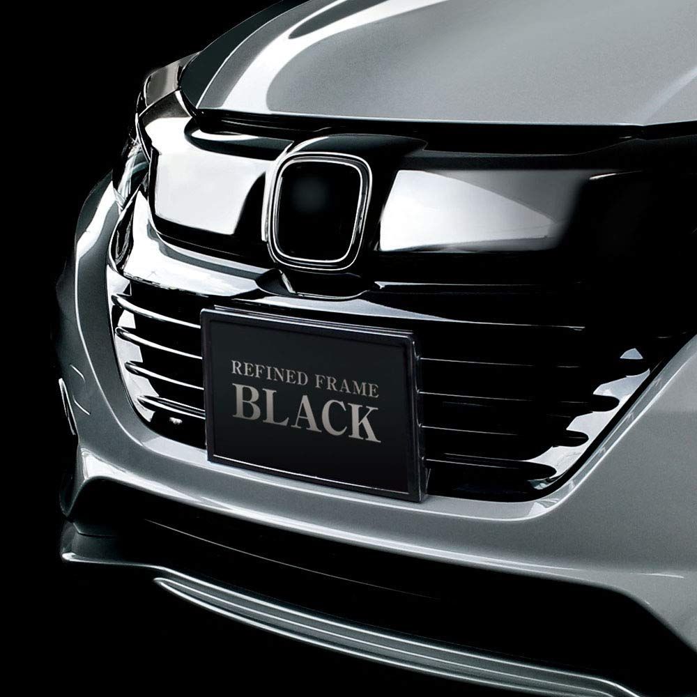 数量 PF-332 mm ×170 ブラック FRAME REFINED ナンバーフレーム 車内用品 Yac 槌屋ヤック Tsuchiya